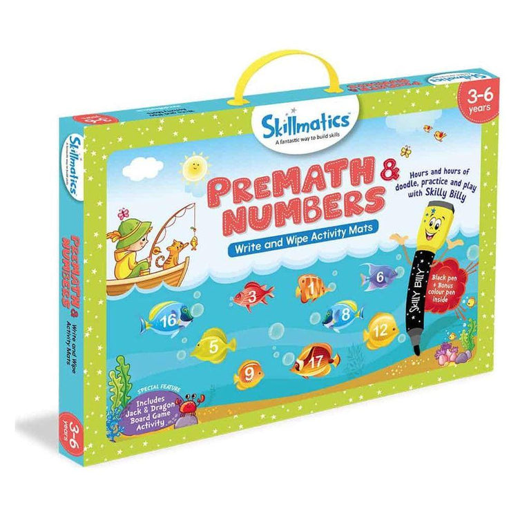 Pre-Math and Numbers - Early Education - 17 Write & Wipe Educational Games - Magdasmall