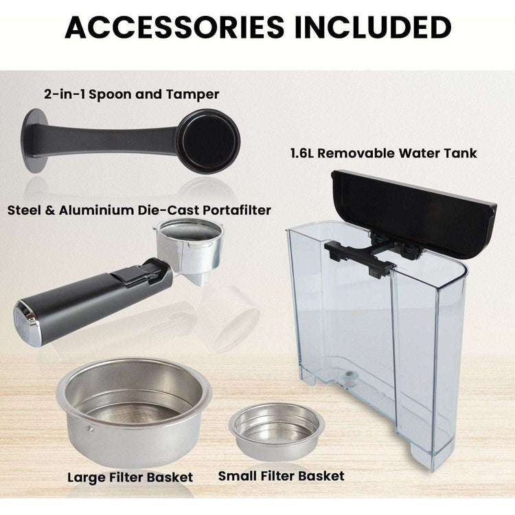 Pronti Toaster, Kettle & Coffee Machine Breakfast Set - White