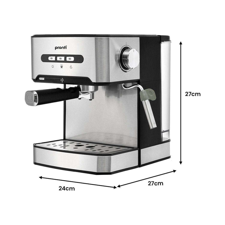 Pronti Toaster, Kettle & Coffee Machine Breakfast Set - White