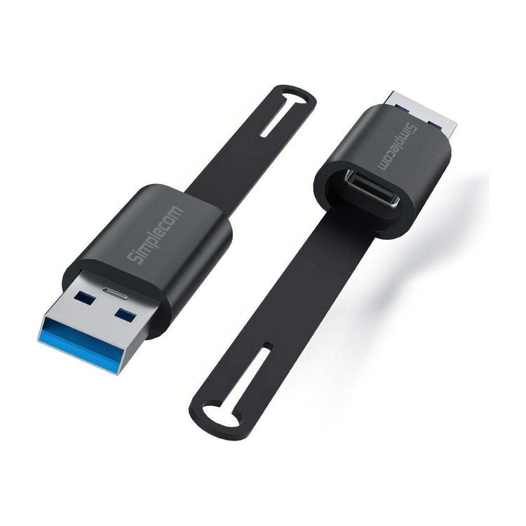 Simplecom CA132 USB-A Male to USB-C Female Adapter USB 3.2 Gen 2 Data & Charging Double-Side 10Gbps