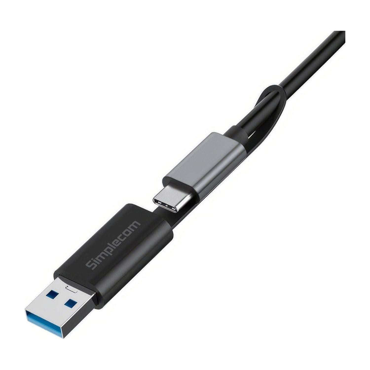 Simplecom CA132 USB-A Male to USB-C Female Adapter USB 3.2 Gen 2 Data & Charging Double-Side 10Gbps