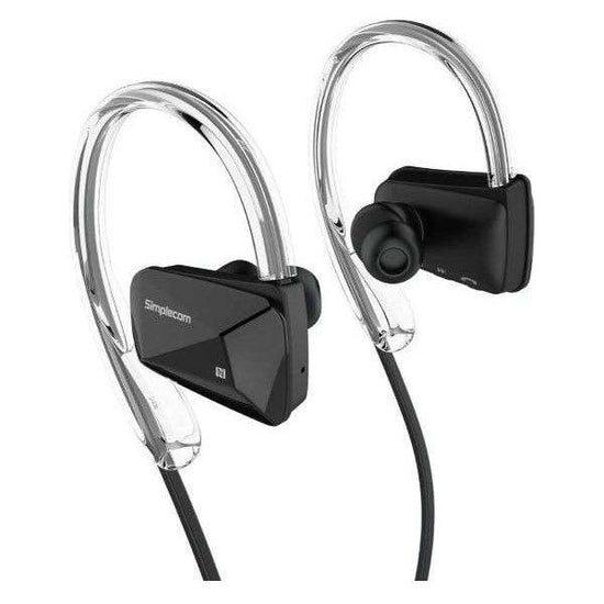 Simplecom NS200 Bluetooth Neckband Sports Headphones with NFC Black