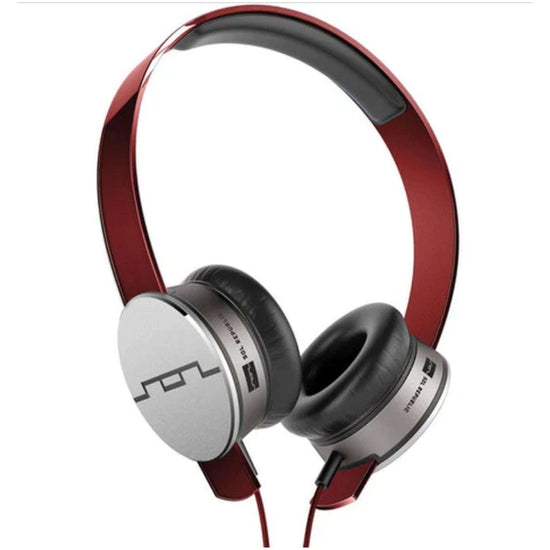 SOL Republic Tracks HD High Def V10 Headphones On Ear Wired Red