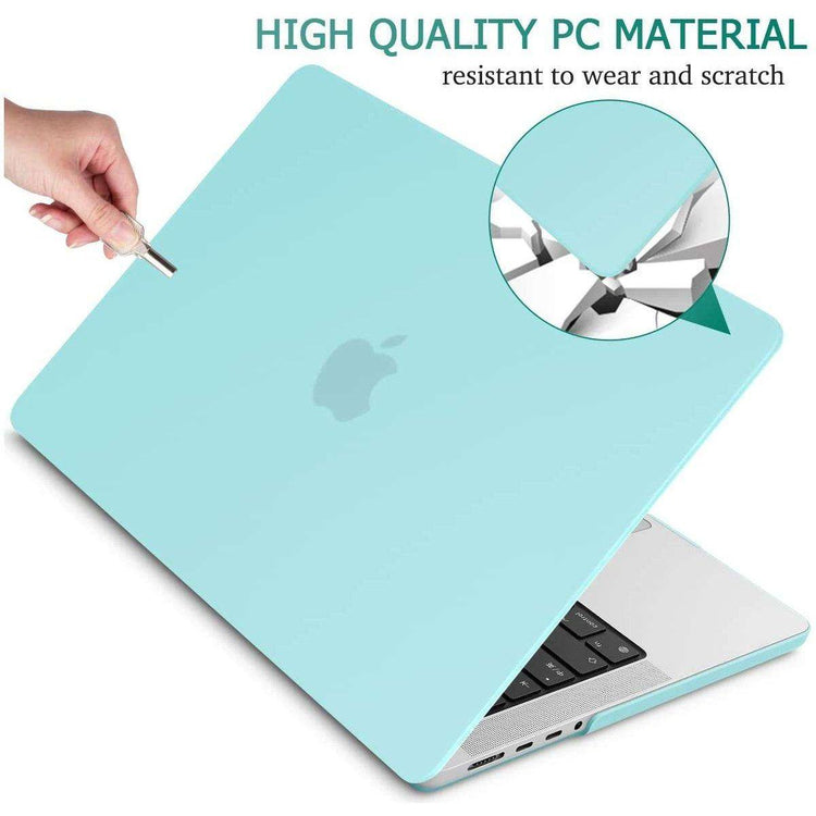 Suitable for MacBook Pro 14 Max Inch Case 2023 2022 2021 M2 A2779 M1 A2442 Hardshell Case Keyboard Cover Turquoise