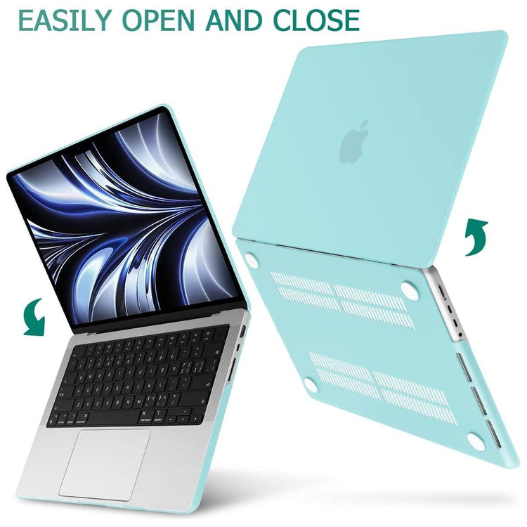 Suitable for MacBook Pro 14 Max Inch Case 2023 2022 2021 M2 A2779 M1 A2442 Hardshell Case Keyboard Cover Turquoise