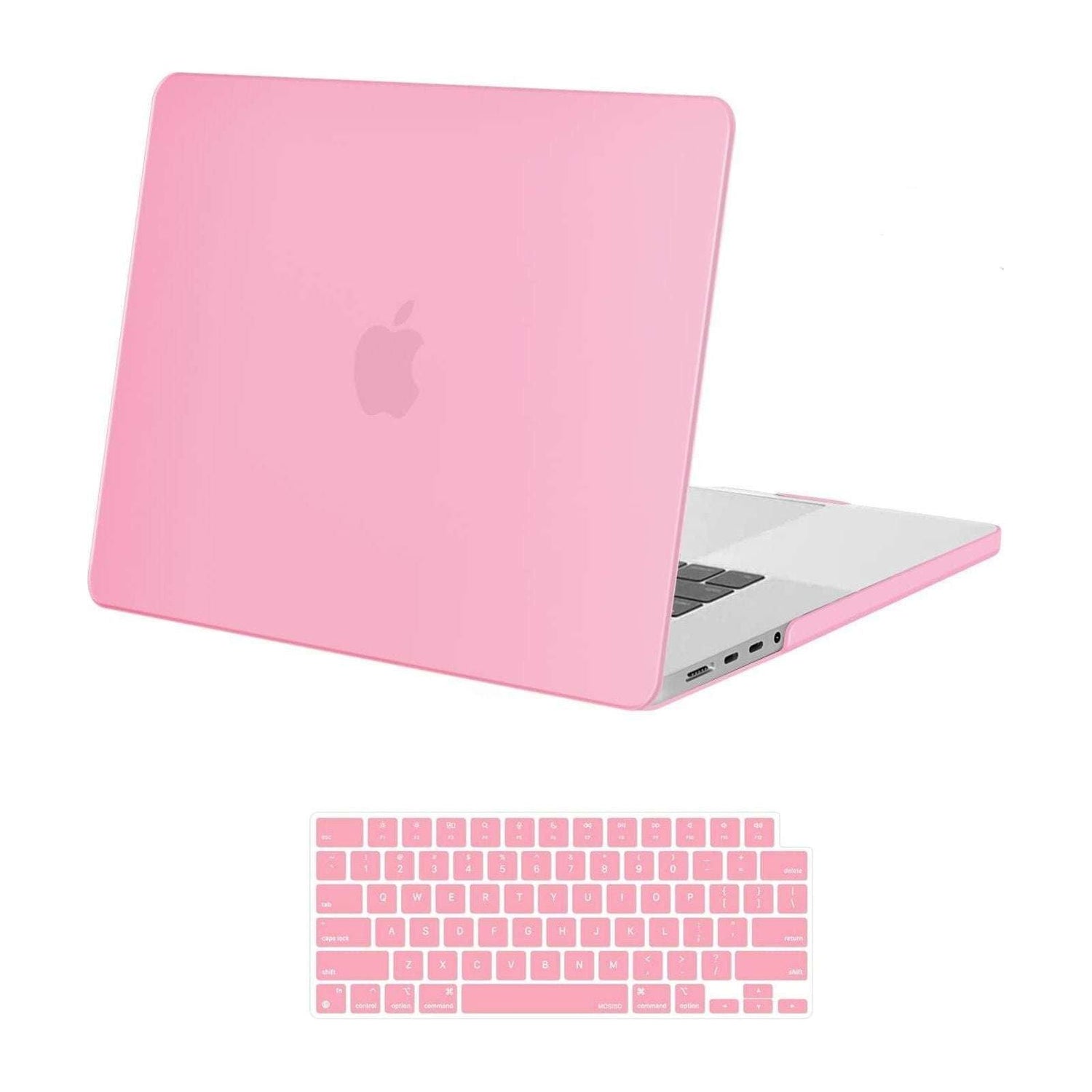 Suitable for  MacBook Pro 16 inch Case 2023 2022 2021 M2 A2780 A2485 M1 Pro/Max Hard Shell Case Keyboard Cover Pink