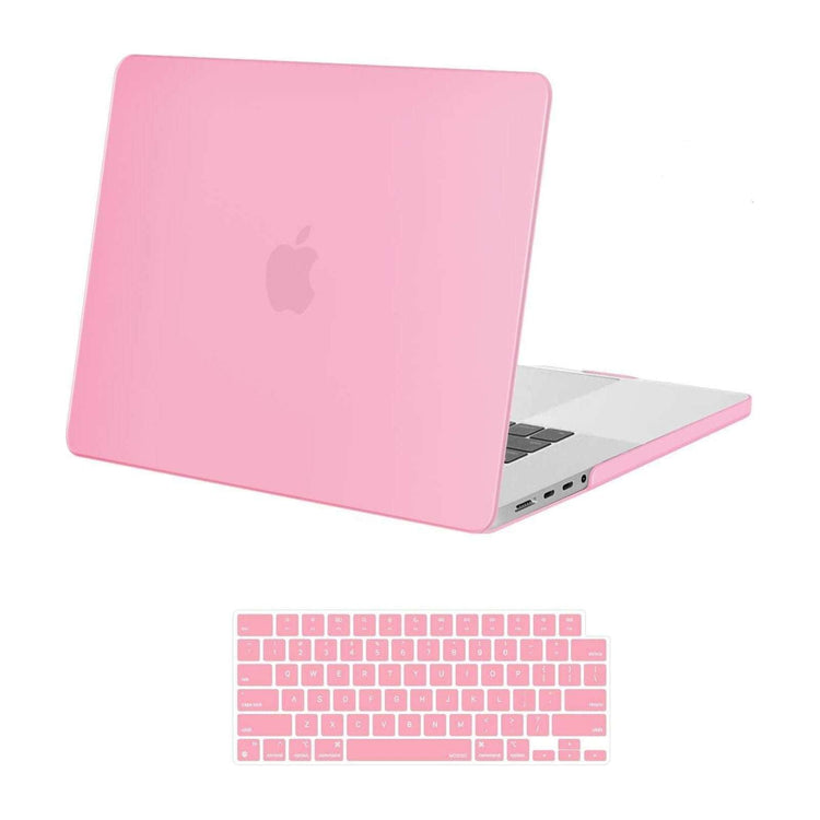 Suitable for  MacBook Pro 16 inch Case 2023 2022 2021 M2 A2780 A2485 M1 Pro/Max Hard Shell Case Keyboard Cover Pink