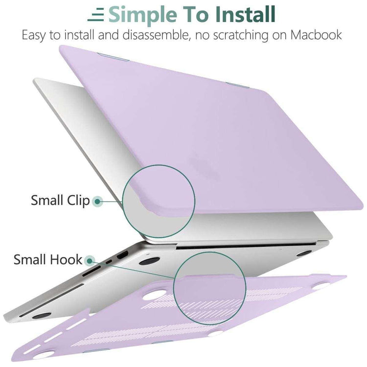 Suitable for MacBook Pro 16 inch Case 2023 2022 2021 M2 A2780 A2485 M1 Pro/Max Hard Shell Case Keyboard Cover Purple