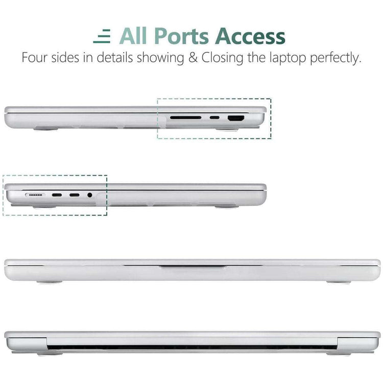 Suitable for MacBook Pro 16 inch Case 2023 2022 2021 M2 A2780 A2485 M1 Pro/Max Hard Shell Case Keyboard Cover White