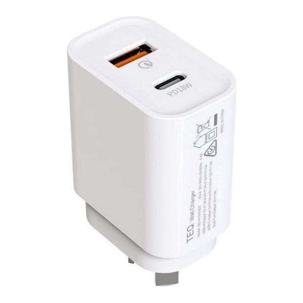 TEQ PD18W + QC 3.0 Fast Charger Dual adapter