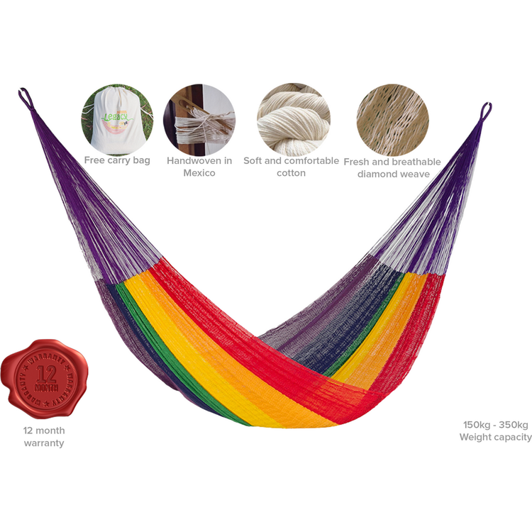 The Power nap Mayan Legacy hammock in Rainbow Colour - Magdasmall