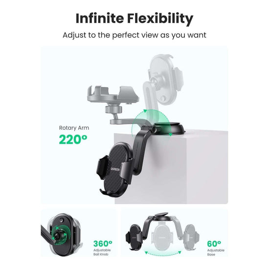 UGREEN 20473 Waterfall-Shaped Suction Cup Phone Mount