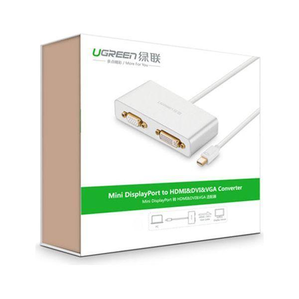 UGREEN 3-in-1 Mini DisplayPort to HDMI&VGA&DVI converter - white (10438)