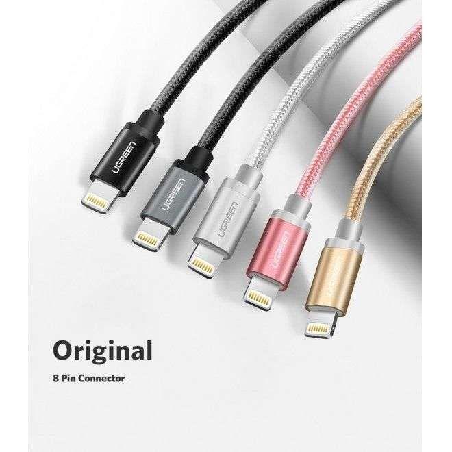 UGREEN 30587 iPhone 8-pin to USB2.0 Sync & Charging Cable 1M Gold