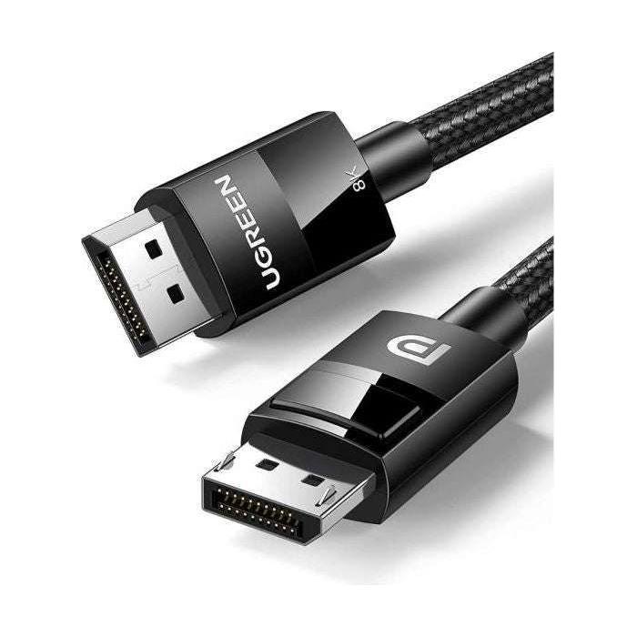 UGREEN 80393 DP V1.4 Male to Male Plastic Case Braided Cable 3M