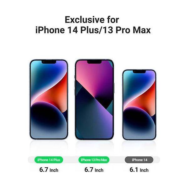 UGREEN 80992 Full Coverage Privacy Tempered Glass Screen Protector with Precise-Align Applicator for iPhone 13 Pro Max / 14 Plus (1-Pack)