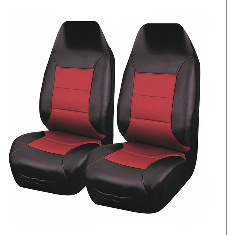 UNIVERSAL FRONT SEAT COVERS SIZE 60/25 RED EL TORO SERIES II - Magdasmall