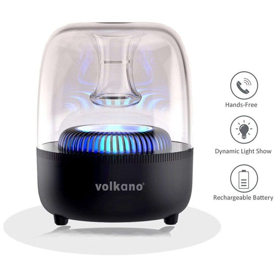 Volkano Wireless Rechargeable Bluetooth Speaker LED Portable TWS Stereo FM USB/TF/AUX