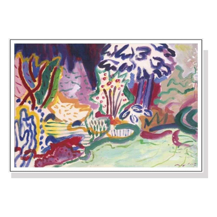 Wall Art 40cmx60cm Late Summer White Frame Canvas - Magdasmall