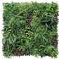 Luxury Country Fern Artificial Vertical Garden / Green Wall 100cm X 100cm UV Resistant