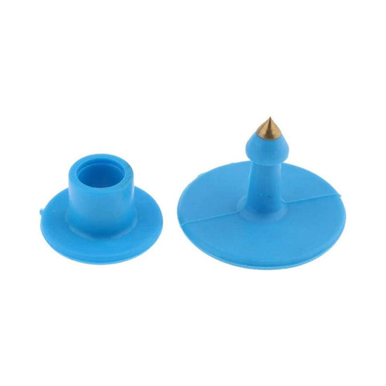 1-100 Cattle Number Ear Tags Set - Round Blue Pig Sheep Goat Livestock Labels - Magdasmall