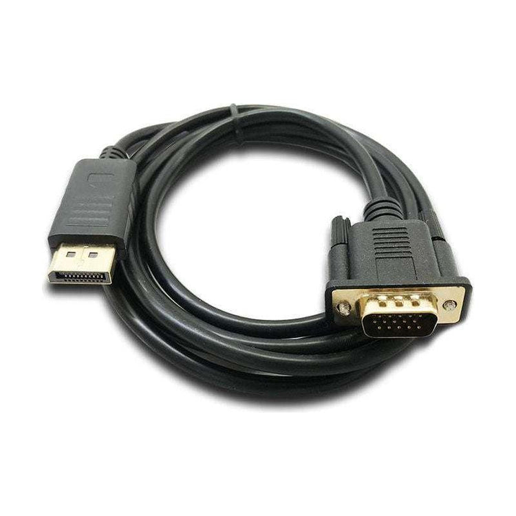 1.8M Display Port DP Male To VGA/M Cable Converter Connector Adaptor