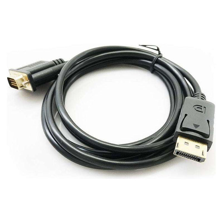 1.8M Display Port DP Male To VGA/M Cable Converter Connector Adaptor