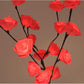 1 Set of 50cm H 20 LED Red Rose Tree Branch Stem Fairy Light Wedding Event Party Function Table Vase Centrepiece Decoration