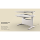 1.2m UFOU UPON Standing Desk Height Adjustable Motorised Electric Sit Stand Table Riser - Magdasmall