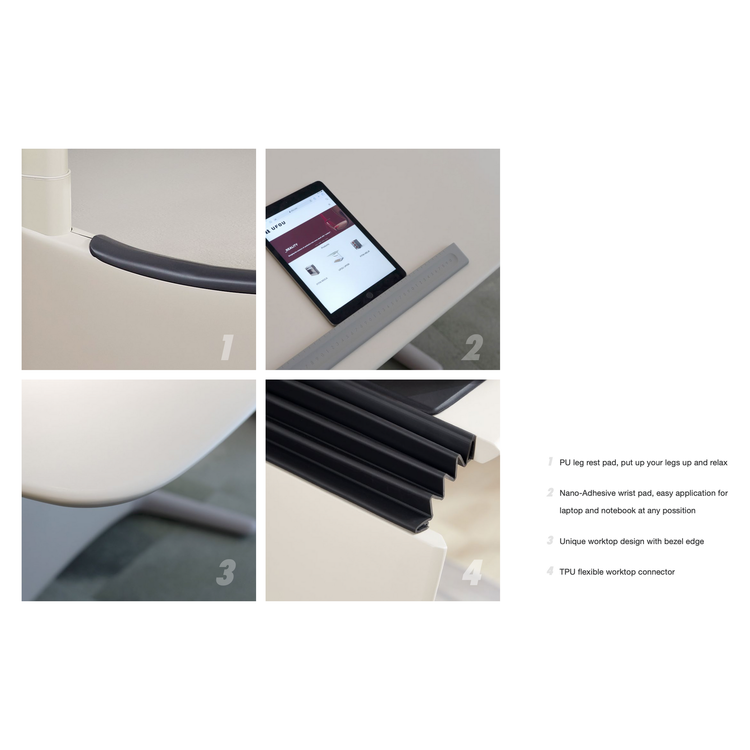 1.2m UFOU UPON Standing Desk Height Adjustable Motorised Electric Sit Stand Table Riser - Magdasmall
