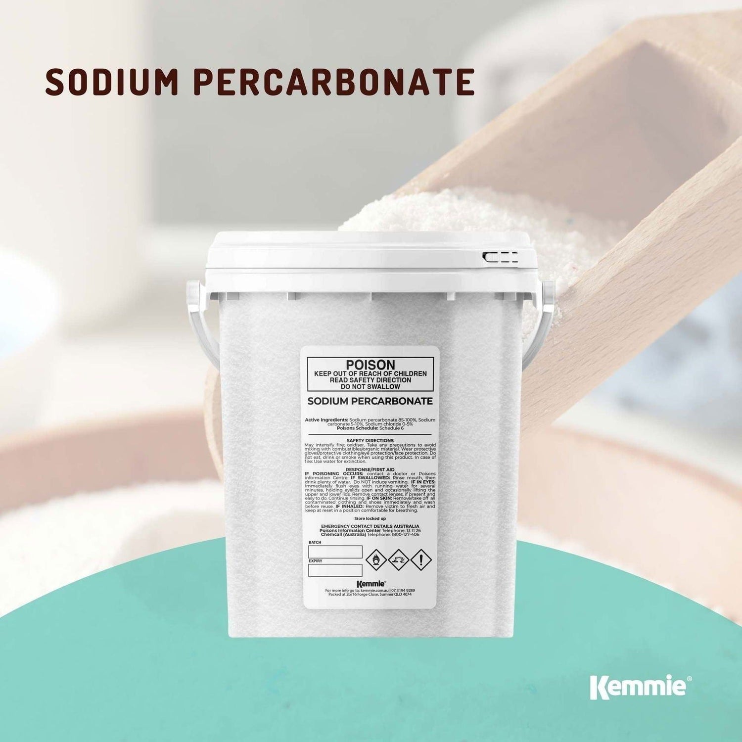 1.3Kg Sodium Percarbonate Tub - Eco Laundry Cleaner Brew Sanitiser Oxygen Bleach - Magdasmall
