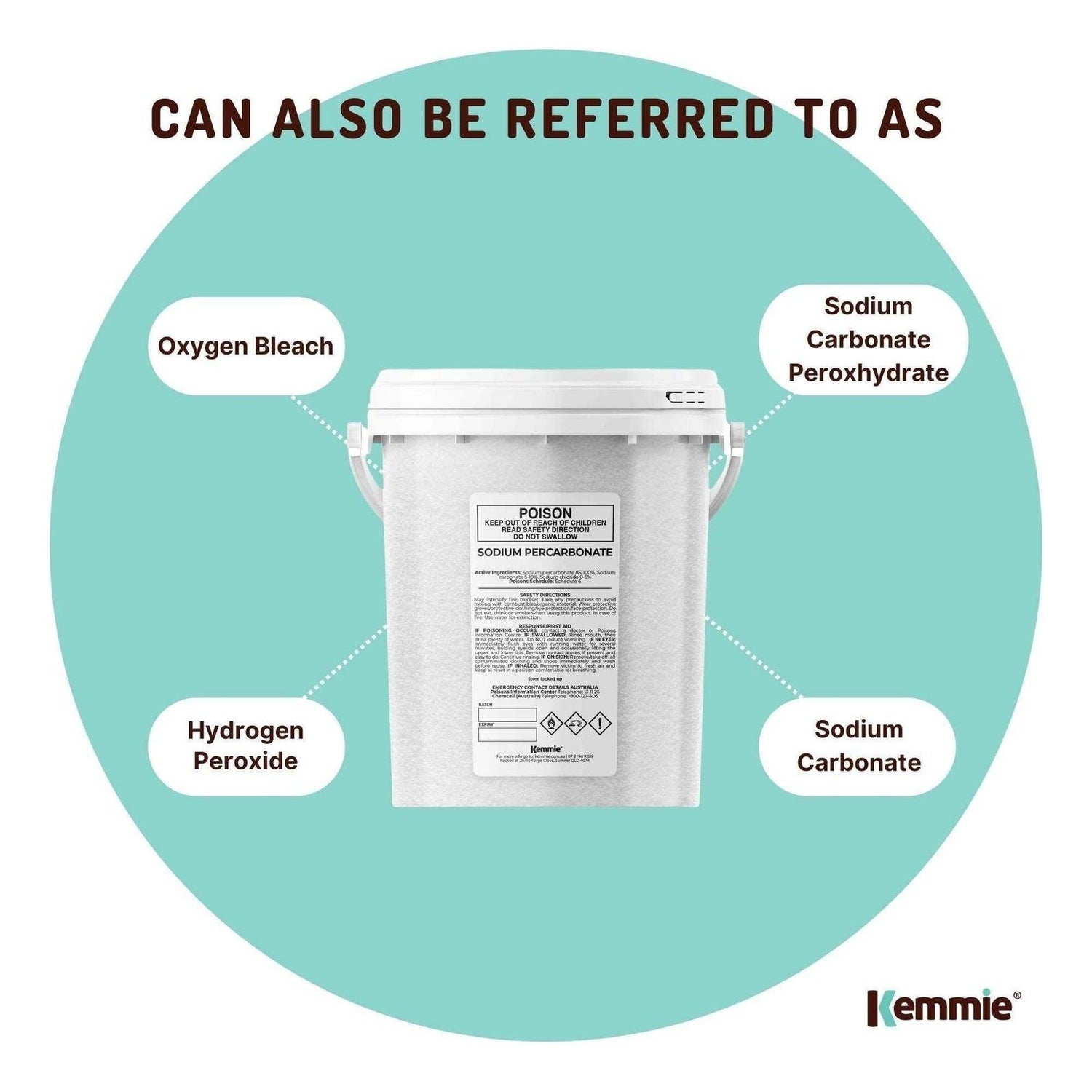 1.3Kg Sodium Percarbonate Tub - Eco Laundry Cleaner Brew Sanitiser Oxygen Bleach - Magdasmall