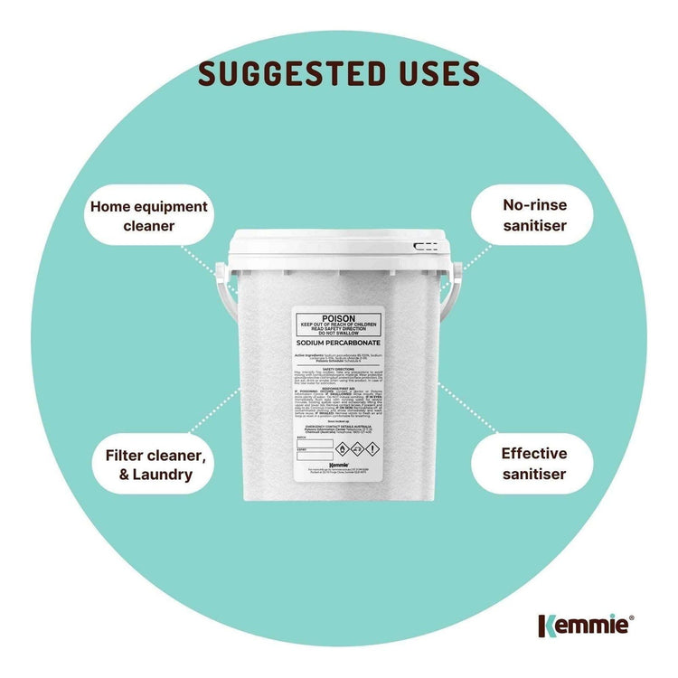 1.3Kg Sodium Percarbonate Tub - Eco Laundry Cleaner Brew Sanitiser Oxygen Bleach - Magdasmall