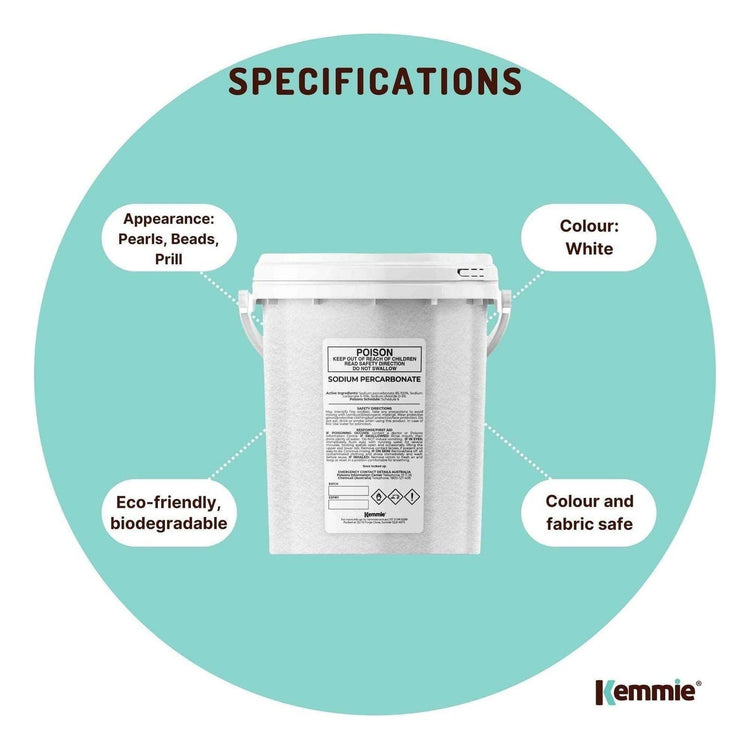 1.3Kg Sodium Percarbonate Tub - Eco Laundry Cleaner Brew Sanitiser Oxygen Bleach - Magdasmall