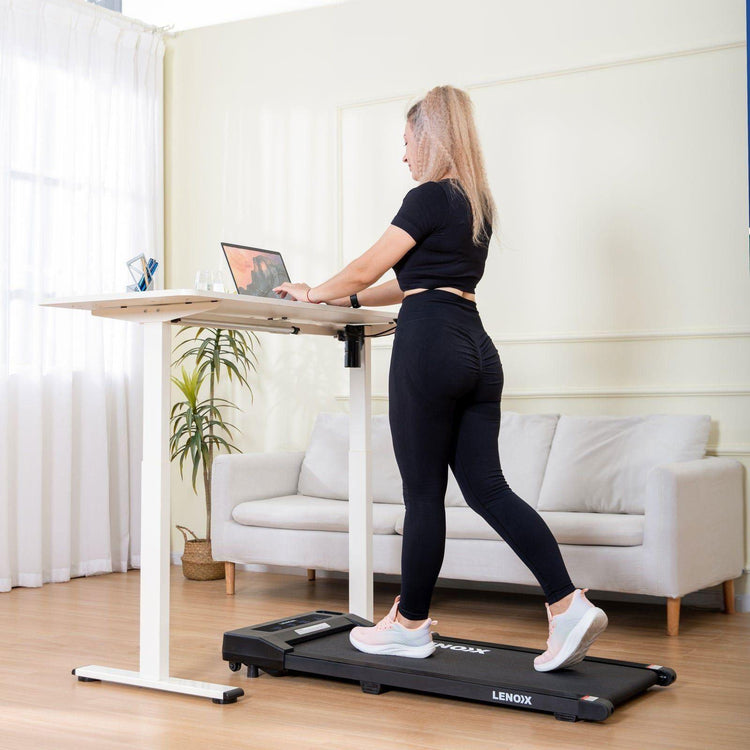 1.5 HP Electric Walking Pad Treadmill with Remote Control and Display Screen - Magdasmall