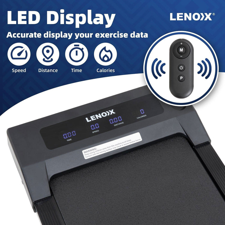 1.5 HP Electric Walking Pad Treadmill with Remote Control and Display Screen - Magdasmall