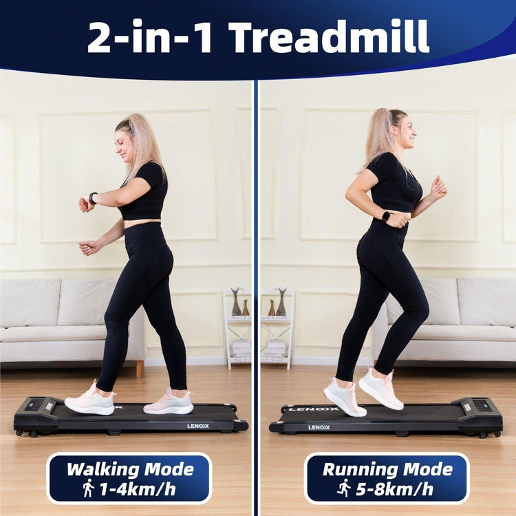 1.5 HP Electric Walking Pad Treadmill with Remote Control and Display Screen - Magdasmall