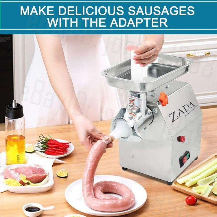 1.63HP Commercial Meat Mincer- Electric Grinder & Sausage Maker Filler 1200W - Magdasmall