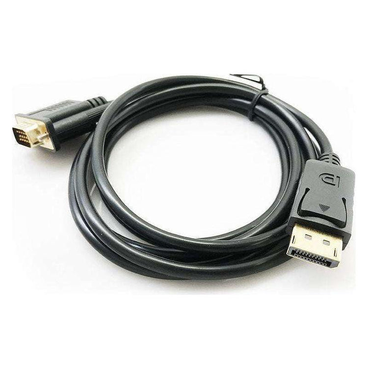 1.8M Display Port DP Male To VGA/M Cable Converter Connector Adaptor - Magdasmall