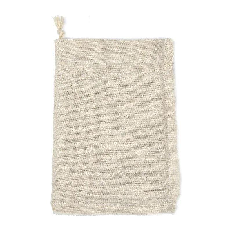 10-Piece Cotton Linen Drawstring Gift Bags - Magdasmall