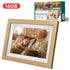 10.1-Inch Wooden Frame WiFi Digital Photo Frame - 16GB Storage, IPS Touchscreen, App Remote Sharing - Magdasmall