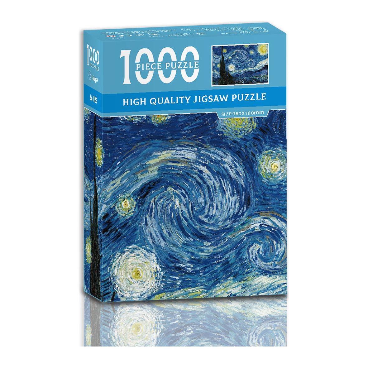 1000-Piece Jigsaw Puzzle - Starry Night Design - High-Quality Puzzle for Adults and Teens - Magdasmall