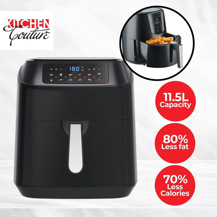 Kitchen Couture Digital 11.5L Air Fryer - Black-1886189459318378500