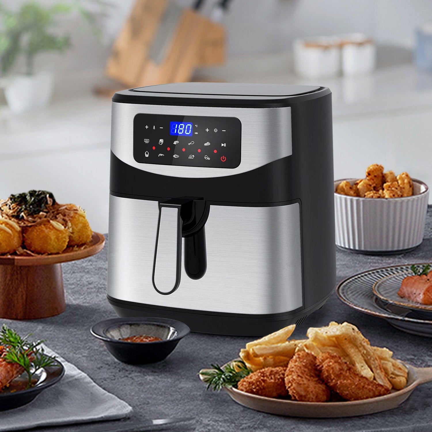 Kitchen Couture Digital 12L Air Fryer - Silver-1886189459469373444