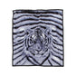 1000GSM White Tiger Luxury Quality 2 Ply Mink Blanket 200 x 240 cm - Magdasmall