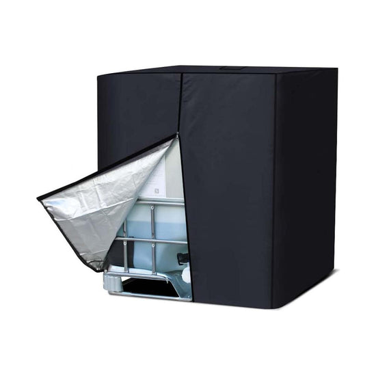 1000L 275 Gallon 420D IBC Tote Water Tank Cover Sunshade Waterproof Protective Cover IBC Tote Covers - Magdasmall
