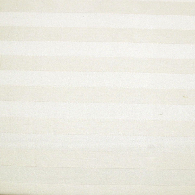 1000TC Self Striped Tailored Quilt Cover Set Ivory King - Magdasmall