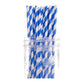 1000 Bulk Wholesale Pack Blue White Drinking Straws Biodegradable Eco Paper Birthday Party Event Bistro Bar Cafe Take Away - Magdasmall