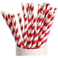 1000 Bulk Wholesale Pack Red White Drinking Straws Biodegradable Eco Paper Birthday Party Event Bistro Bar Cafe Take Away - Magdasmall