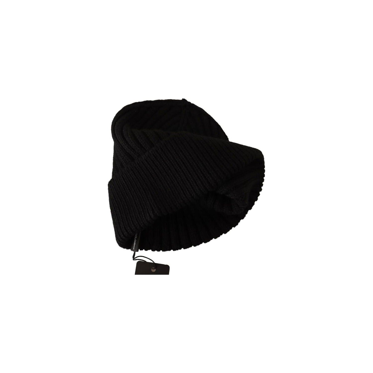 100% Authentic Dolce & Gabbana Cable Knit Beanie Hat with Fleece Liner One Size Women - Magdasmall